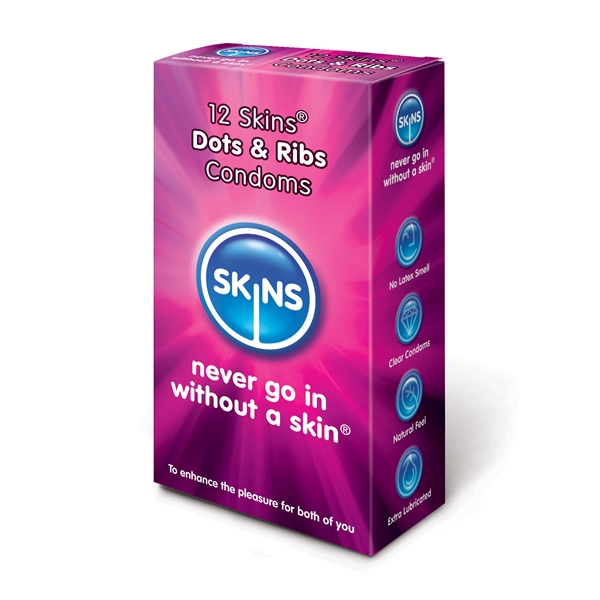 Skins Dots&Ribs Prezervatif li